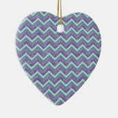 Décoration En Céramique Motif de verre Amethyst Zigzag (Droite)