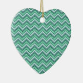 Décoration En Céramique Motif Emerald Chevron à facettes (Droite)