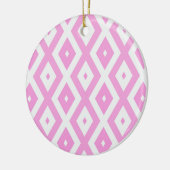 Décoration En Céramique Motif en diamant rose et blanc (Gauche)