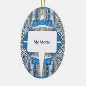 Décoration En Céramique Motif et texte fractionné psychédélique (Gauche)