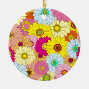 Décoration En Céramique motif floral