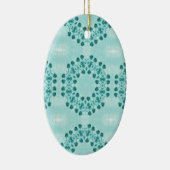 Décoration En Céramique Motif floral, bleu Turquoise (Droite)