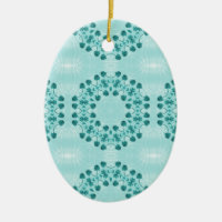Motif floral, bleu Turquoise