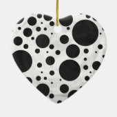 Décoration En Céramique Motif Kohl Black Polka (Dos)
