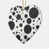 Décoration En Céramique Motif Kohl Black Polka (Gauche)