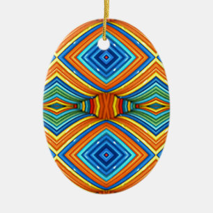 Décoration En Céramique Motif moderne coloré de sud-ouest