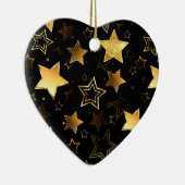 Décoration En Céramique Motif sans couture avec étoiles d'or (Droite)