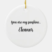 Décoration En Céramique Motif Sun personnalisé (Dos)