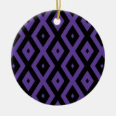 Décoration En Céramique Motif violet et diamant noir (Devant)