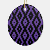 Décoration En Céramique Motif violet et diamant noir (Gauche)