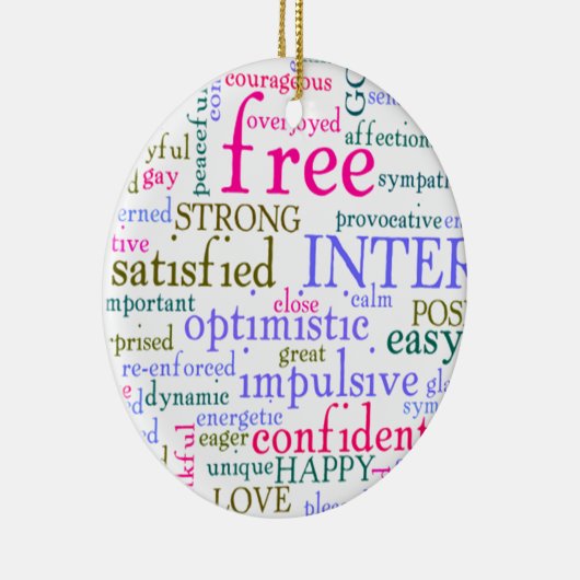 Décoration En Céramique Mots stimulants (Droite)