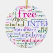 Décoration En Céramique Mots stimulants (Devant)