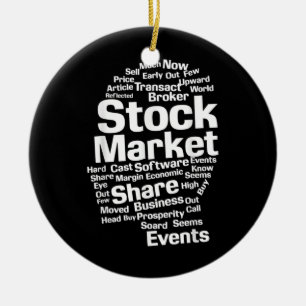 Décoration En Céramique Mots Stocks investisseurs