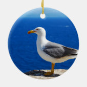 Décoration En Céramique Mouette à la plage (Dos)