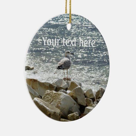 Décoration En Céramique Mouette et mer (Droite)