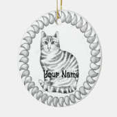Décoration En Céramique Mouser Tabby Cat (Gauche)