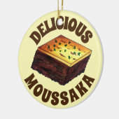 Décoration En Céramique Moussaka Grecque Méditerranéen Nourriture Aiguille (Gauche)