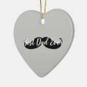 Décoration En Céramique Moustache noire et grise (Gauche)