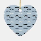 Décoration En Céramique Moustaches bleues cool (Dos)