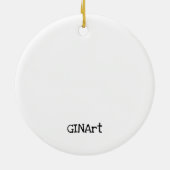 Décoration En Céramique Mouton de danse Whimsical (Dos)