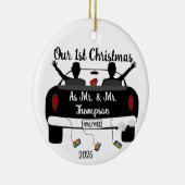 Décoration En Céramique Mr.'s 1st Christmas Newlyweds Ceramic Ornament (Droite)