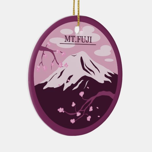 Décoration En Céramique Mt. Fuji (rose) (Droite)