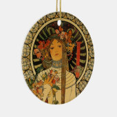 Décoration En Céramique Mucha La Trappistine (Droite)