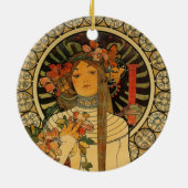 Décoration En Céramique Mucha La Trappistine (Dos)