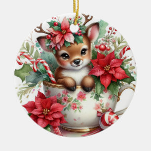 Décoration En Céramique Mug de Noël Renne 6