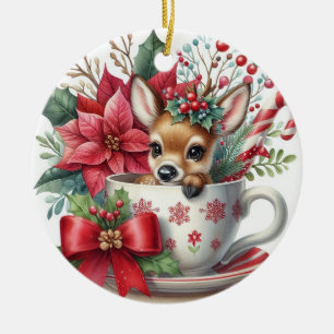 Décoration En Céramique Mug de Noël Renne 7