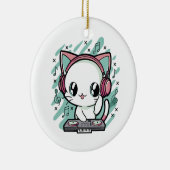 Décoration En Céramique musique de chat (Droite)