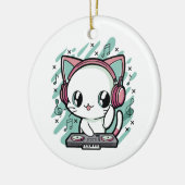 Décoration En Céramique musique de chat (Gauche)