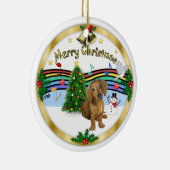 Décoration En Céramique Musique de Noël 1 - MC - Dachshund pup 13 (Droite)