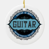 Décoration En Céramique Musique guitare Cercle (Dos)