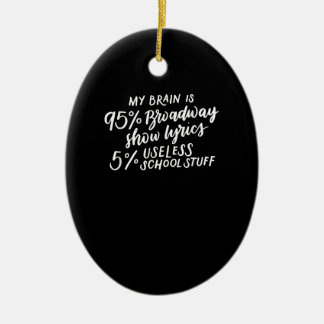 Décoration En Céramique My Brain Is 95 Broadway Lyrics Fun Drama Actor