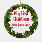 Décoration En Céramique My First Christmas (Dos)