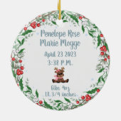 Décoration En Céramique My First Christmas Ceramic Ornament (Dos)