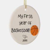 Décoration En Céramique My First Year of Basketball Ornament (Droite)