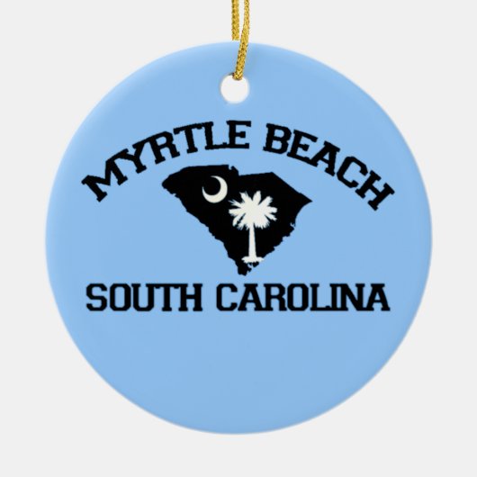 Décoration En Céramique Myrtle Beach. (Devant)