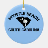 Décoration En Céramique Myrtle Beach. (Dos)