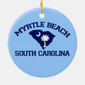 Décoration En Céramique Myrtle Beach. (Dos)