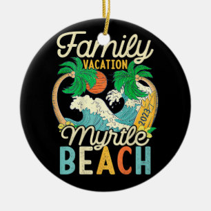 Décoration En Céramique Myrtle Beach Famille Vacation 2023 Correspondant R