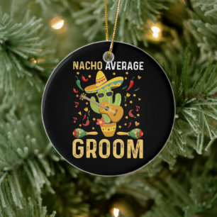 Décoration En Céramique Nacho Groom Moyen Mari Mexicain Cinco De Mayo