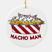 Décoration En Céramique Nacho Man Funny Foodie Ballpark Fromage Nachos (Dos)