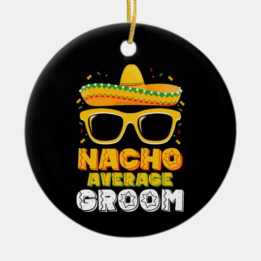 Décoration En Céramique Nacho Mariage de chambre moyenne Cinco de Mayo (Devant)