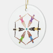 Décoration En Céramique Nageurs synchronisés (Gauche)