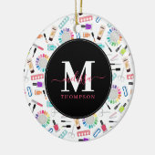 Décoration En Céramique Nails Manicure Pedicure Beauty Salon Monogram (Gauche)