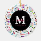 Décoration En Céramique Nails Manicure Pedicure Beauty Salon Monogram (Dos)