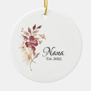 Décoration En Céramique Nana Année de début - Nouveau Grand-Mère Jalon