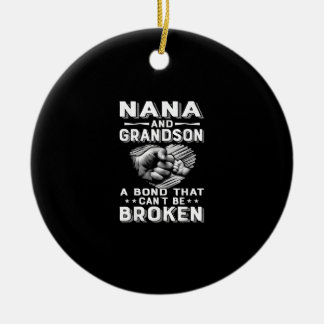 Décoration En Céramique Nana Et Grandson Une Obligation Qui Ne Peut Pas Êt